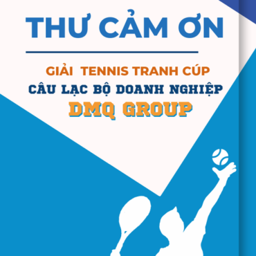 THƯ CẢM ƠN GIẢI CLB DOANH NGHIỆP DMQ MỞ RỘNG