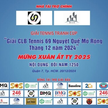 GIẢI CLB TENNIS 69 NGUYỆT QUẾ MỞ RỘNG